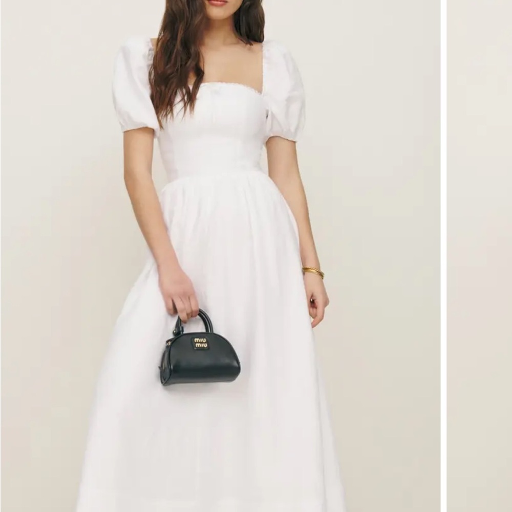 REFORMATION - Marella A-Line Linen Dress